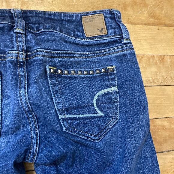 American Eagle Jeans Women’s Size 00 Regular Stretch Artist  Studs 1 Missing - Picture 12 of 14
